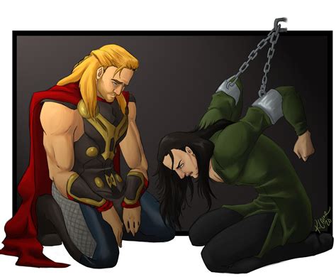 Evil Thor. . Avengers find out loki was tortured by thanos fanfiction